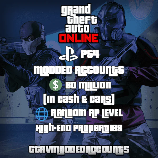 Xbox One GTA V ONLINE MODDED ACCOUNT WITH 50 MILLION [ CASH + CARS ] & RP  RANK 50