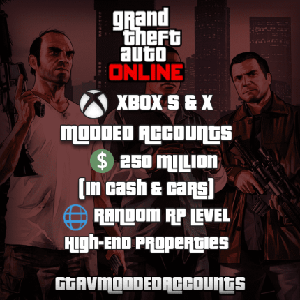 Buy GTA 5 MODDED ACCOUNT  250 Million in Total Assets (Xbox One